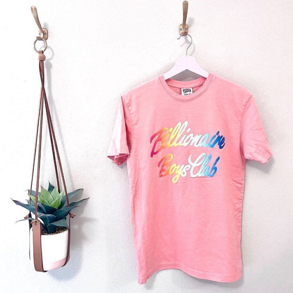 Billionaire Boys Club Coral Printed Ombre Logo Short Sleeve Graphic Tee Size S